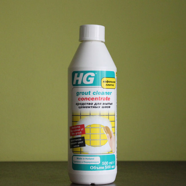 Средство для очистки швов. HG средство для мытья цементных швов 0,5 мл.